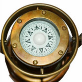 Nautical gimbal brass compass antique maritime navigation instrument